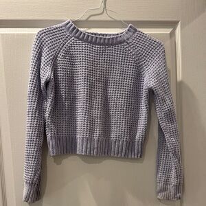 Altar'd State Lavender Waffle Knit Sweater Small